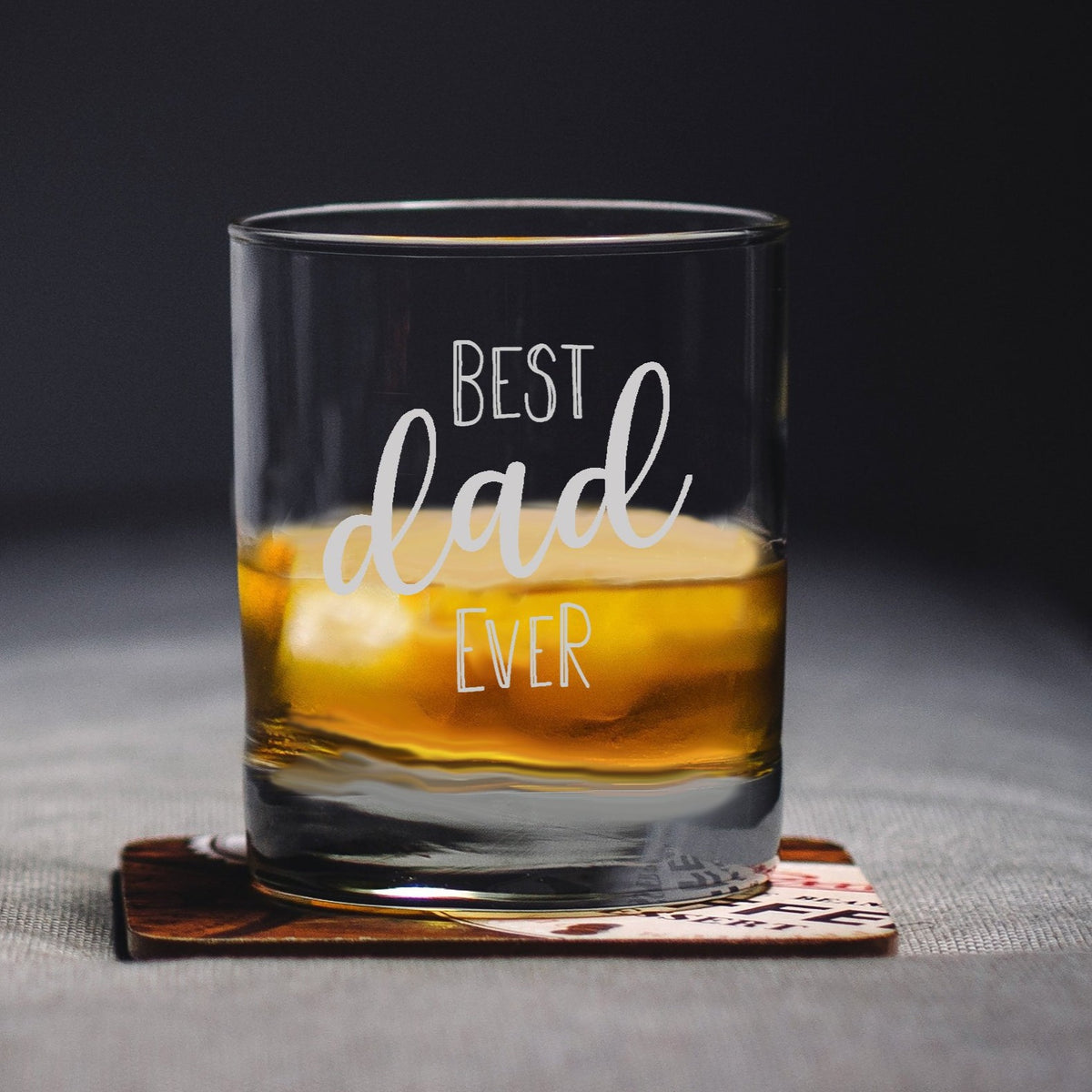Best Dad Ever Rocks Glass – Annie's Blue Ribbon General Store