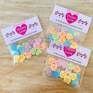 Pittsburghese Conversation Hearts