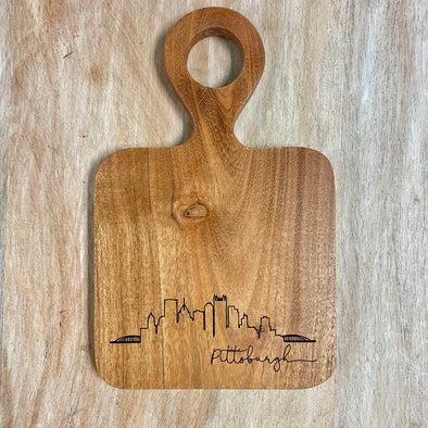 Pittsburgh Skyline Mini Cheese Board