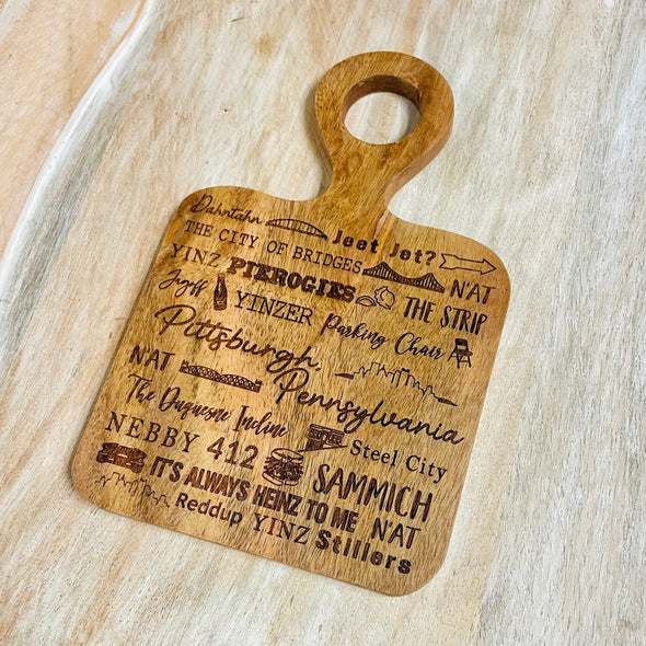 Pittsburgh PGH Things Mini Cheese Board