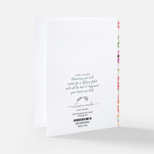 "For the Bride to Be", Shower Card