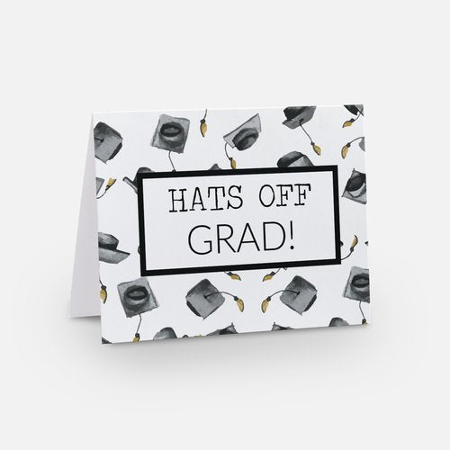 "Hats Off Grad", Graduation Card