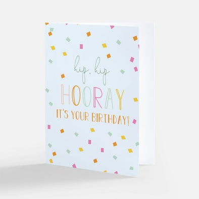 "Hip Hip HOORAY It's Your Birthday!", Birthday Card
