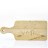 Pittsburgh Skyline Small Wooden Cutting Board