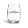 Pittsburgh Skyline, Stemless Wine Glass