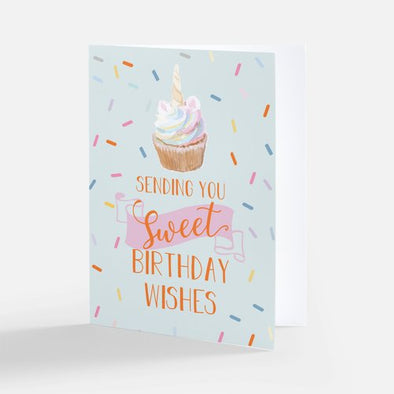 NEW SIZE "Sending You Sweet Birthday Wishes", Wholesale Card