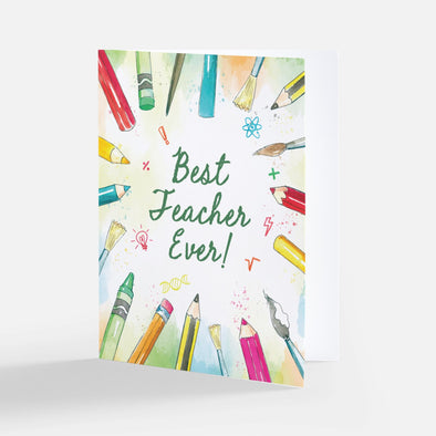 "Best Teacher Ever", Teacher Card