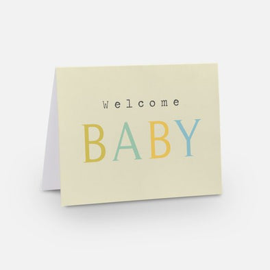 NEW SIZE "Welcome BABY", Wholesale Card
