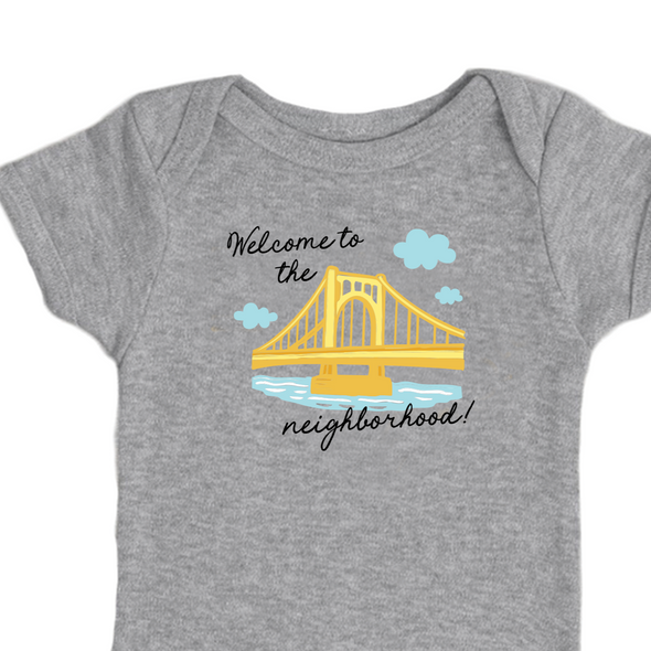 Welcome to the Neighborhood, Grey Onesie
