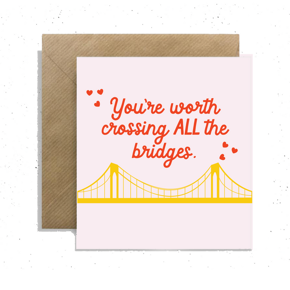 Crossing ALL The Bridges <3, Small Enclosure Card