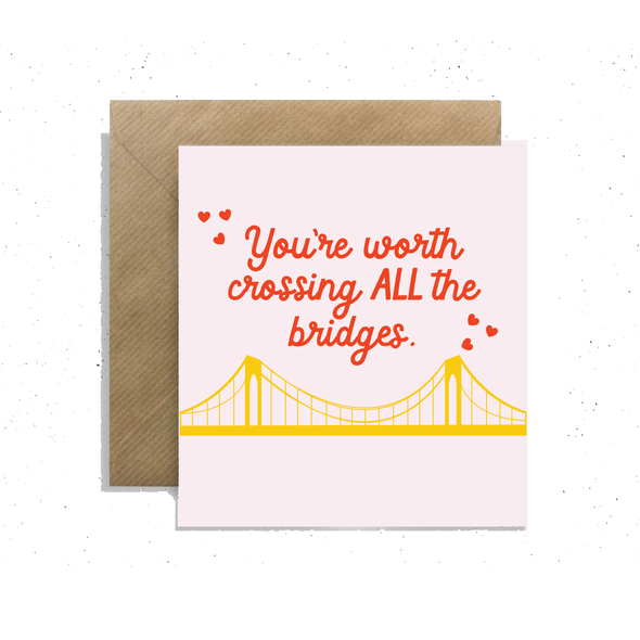 Crossing ALL The Bridges <3, Small Enclosure Card