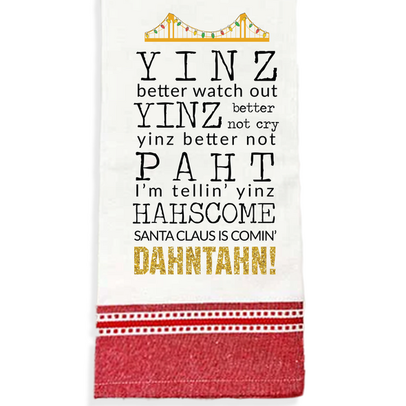 Santa Claus is Comin' to Dahntahn, Holiday Towel