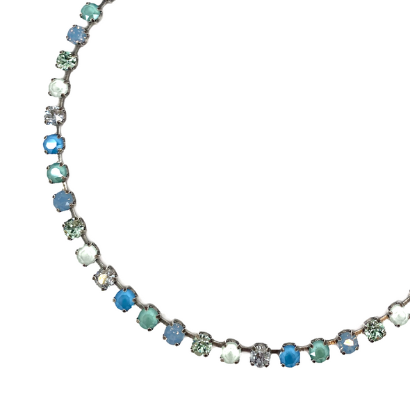 Sea Glass, 6mm Full Crystal Necklace