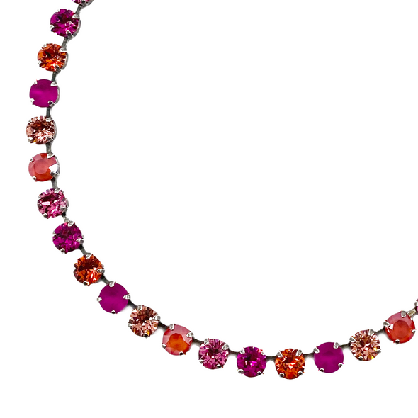 Dahlia, 8mm Full Crystal Necklace