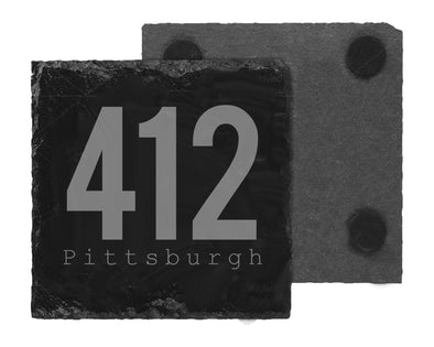 412 Pittsburgh Slate Coaster