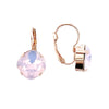 Rose Water Opal, 12mm Crystal Drop Earrings