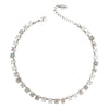 White Mix, 8mm Full Crystal Necklace