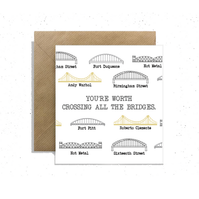 "You’re Worth Crossing All the Bridges", Small Enclosure Card
