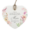 The Best Mom, Heart Ornament