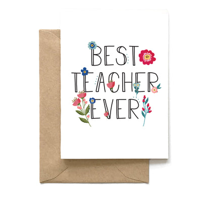 "Best Teacher Ever", Teacher Card