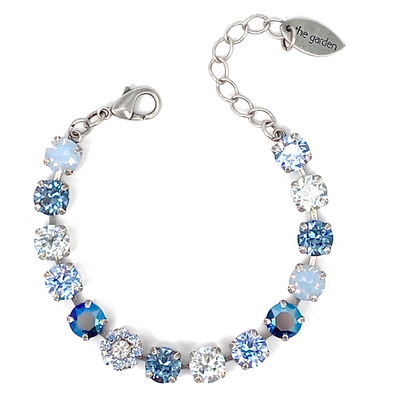 Blue Mix, 8mm Full Crystal Bracelet, Wholesale