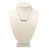Light Sapphire, Crystal Bar Necklace