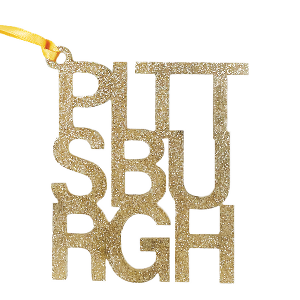 PITTSBURGH, Glitter Ornament