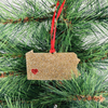 Pennsylvania State, Glitter Ornament