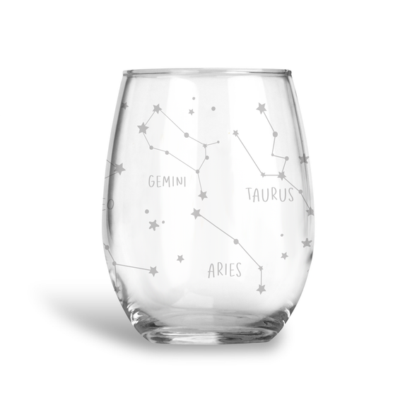 Constellations, Stemless Wine Glass