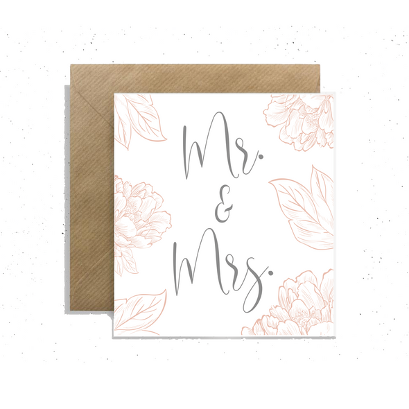 "Mr. & Mrs.", Small Enclosure Card