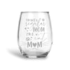 Not a Regular Cat Mom, Stemless Wine Glass