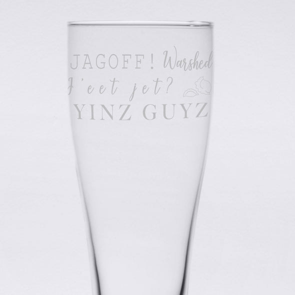 Pittsburghese, Pilsner Glass