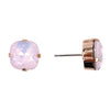 Rose Water Opal, 12mm Crystal Stud Earrings
