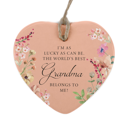 The Best Grandma, Heart Ornament
