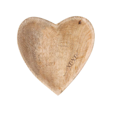 Xoxo, Wooden Heart Dish